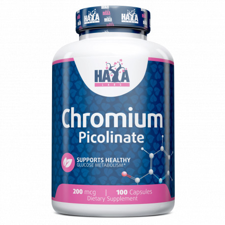 Picolinato de Cromo 200 mcg - 100 Capsulas