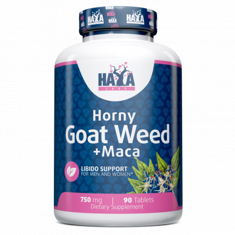 Horny Goat Weed Extract 750 mg + MACA - 90 Tabs.
